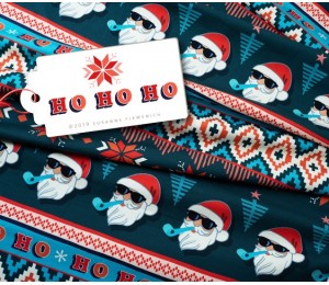Bio Jersey Albstoffe - Ho Ho Ho Santa Hamburger Liebe